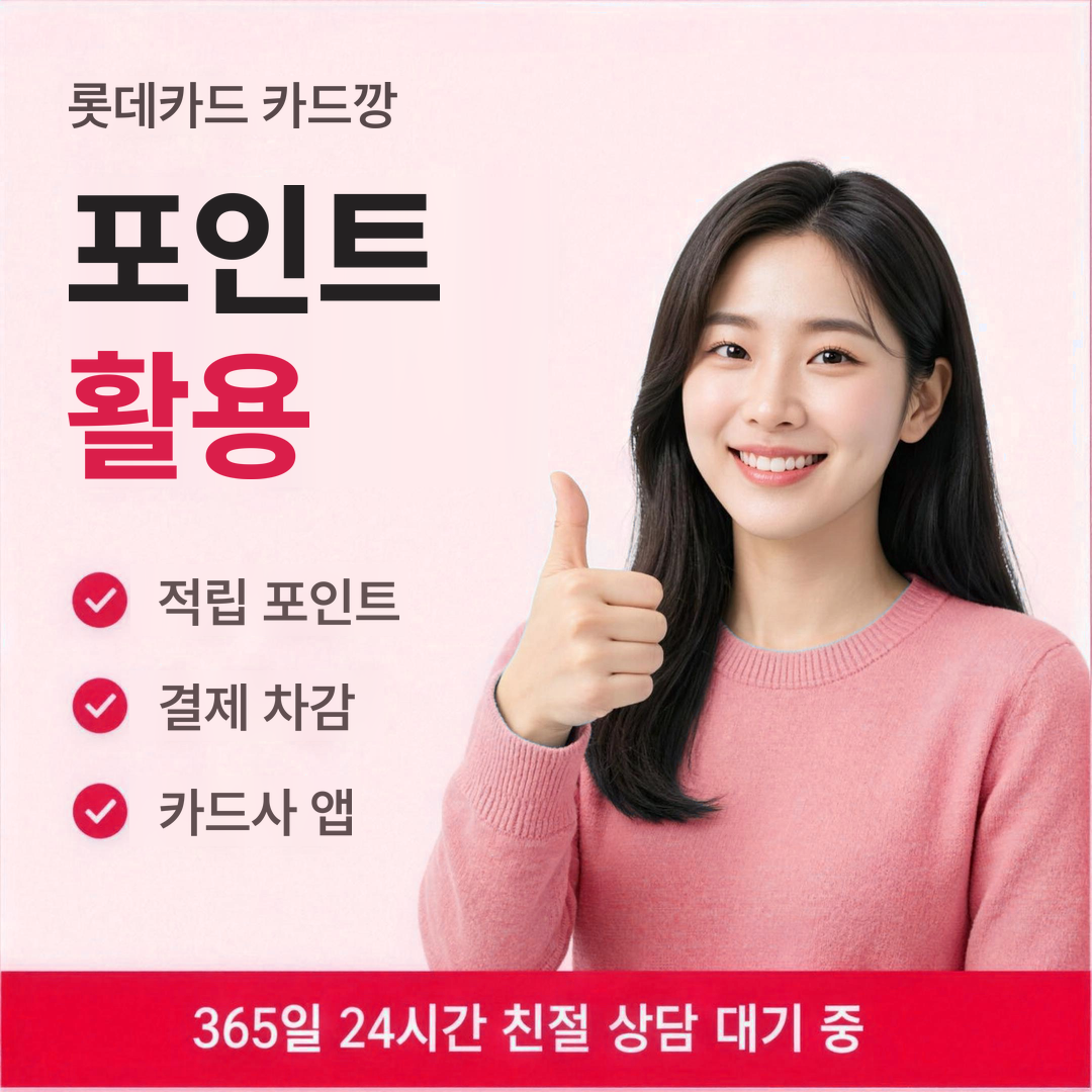 다음머니 롯데카드 카드깡 포인트 활용 안내
